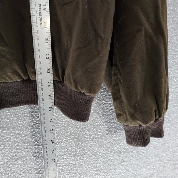 VINTAGE Faconnable Men Jacket Large Brown 100%‎ Wool Button Up Pockets READ - Picture 6 of 11